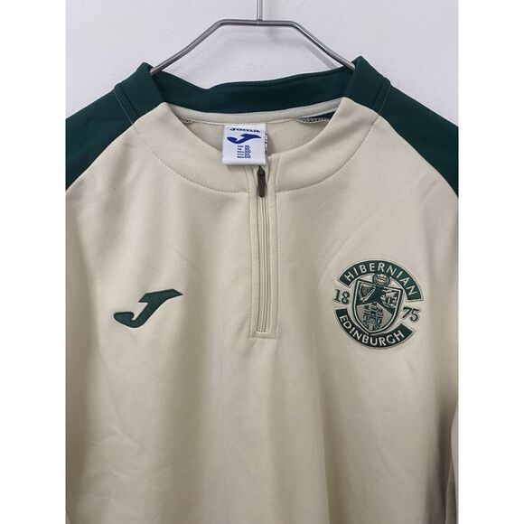 Mens Joma Sweatshirt 1/4 Zip Hibernian FC Soccer Club Edinburgh Scotland XL HTF - Picture 3 of 11